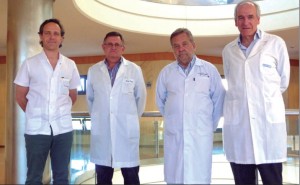 Los doctores Francisco Crespí Martínez, Juan Ferrutxe Frau, Antonio Conte Visus y Pablo Pomar Moya-Prats.