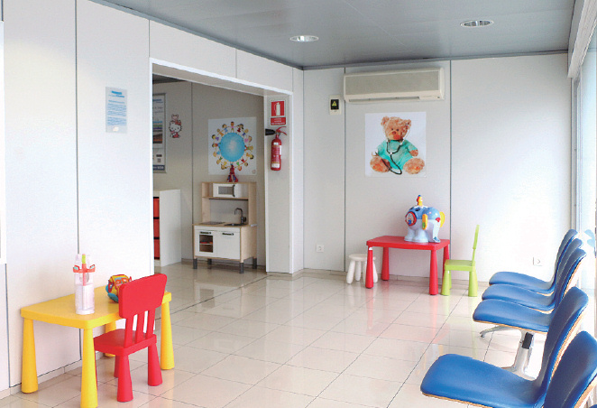 Sala de espera Urgencias Pediatría.