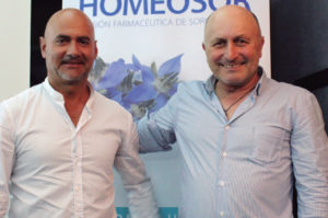 El Dr. Felip Ramis, junto a Javier Tomé, de Homeosor División Farmacéutiva de Soria Natural